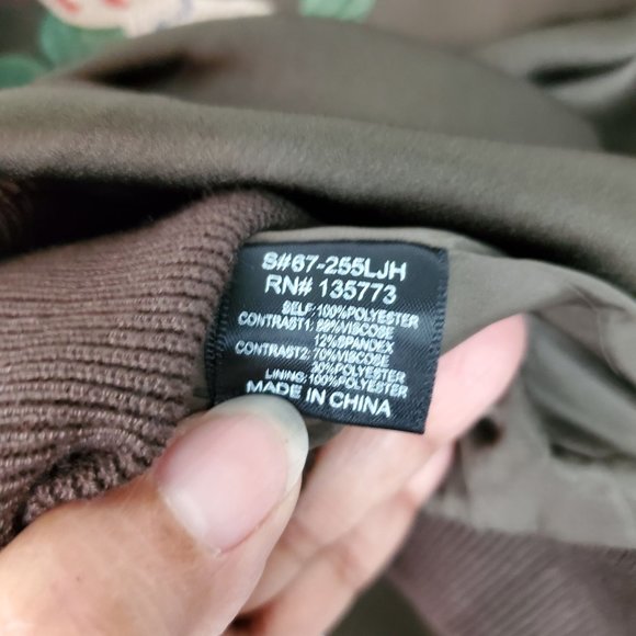 NWOT Olivaceous Floral Embroidered Bomber Jacket - Picture 3 of 9